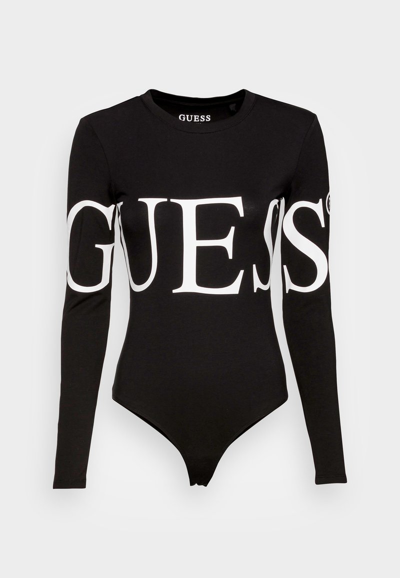 Guess LOGO BODY - de larga - jet black/negro -