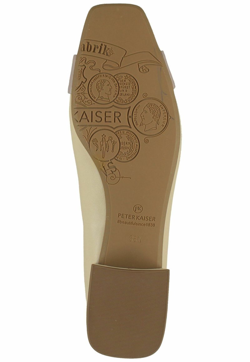 Damen Klassische Ballerinas | Peter Kaiser Klassischer Ballerina beige/weiß - PZ11560 Damen Klassische Ballerinas | Peter Kaiser Klassischer Ballerina beige/weiß - PZ11560