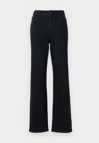 Ultra High-Rise Black Dad Jeans - Traperice opuštenog kroja - saturated black