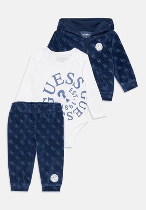 BABY HOODED SET UNISEX - Babygaver - rhombus blue