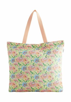 Shopping Bag - yellow bunnies floral