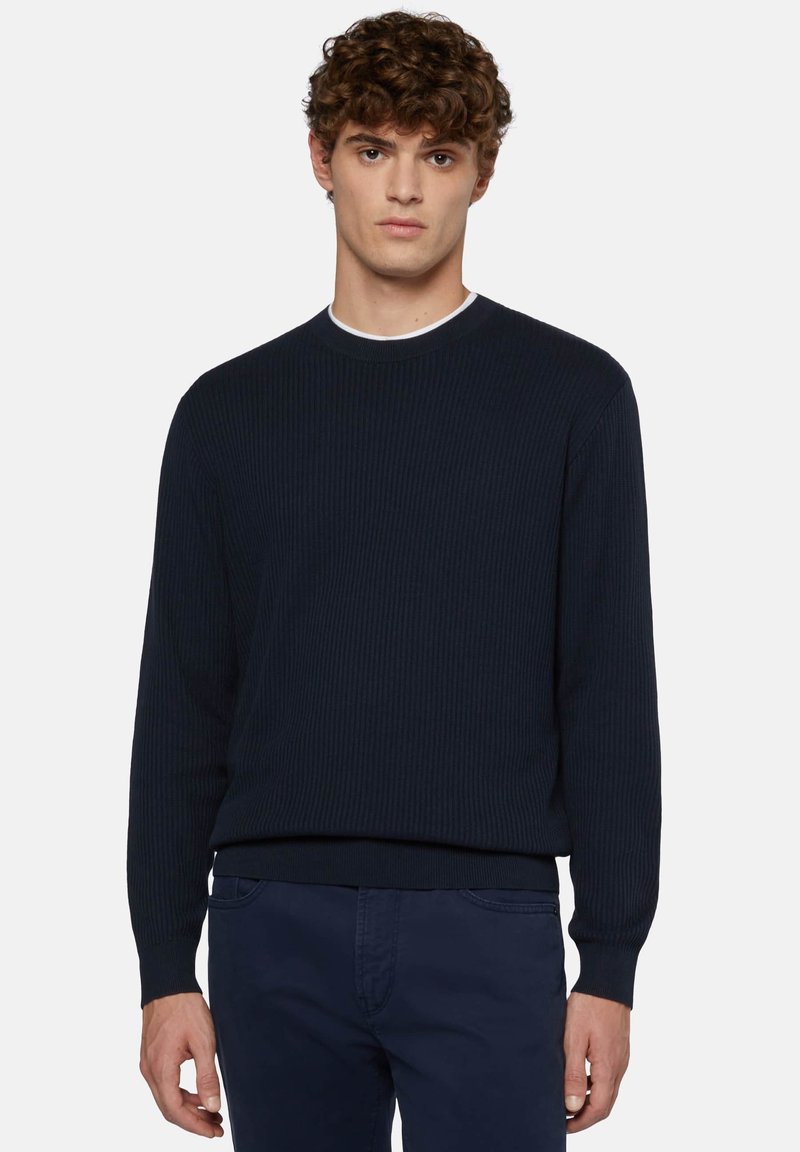 Boggi Milano ROUND NECK - Trui - navy blue/blauw - Zalando.be