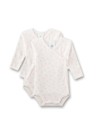 Sanetta, BABY-WICKELBODY (DOPPELPACK) WEISS HERZCHEN - Body - beige
