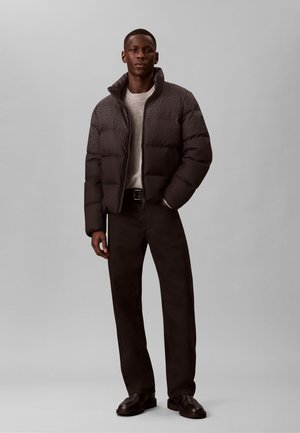 Calvin Klein, RELAXED PRINTED DOWN PUFFER JACKET - Veste d'hiver - charcoal heather