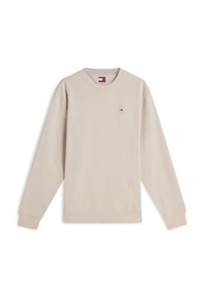 Tommy Jeans, FLAG CREW - Sweatshirt - classic beige