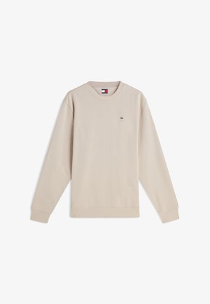 Tommy Jeans, FLAG CREW - Sweatshirt - classic beige
