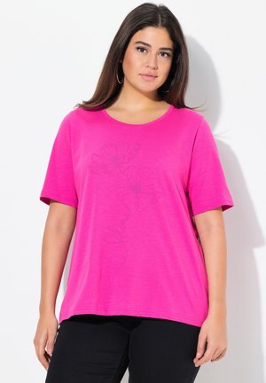 Ulla Popken T-shirt print - bold pink