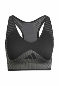 AEROKNIT LIGHT SUPPORT - Medium support sports bra - black grey six