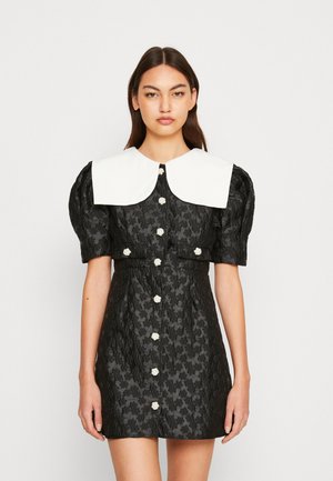 HONOURS JACQUARD MINI DRESS - Kokteiļkleita/ballīšu kleita - black