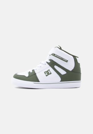 DC Shoes PURE UNISEX - Παπούτσια για σκέιτ - olive/white