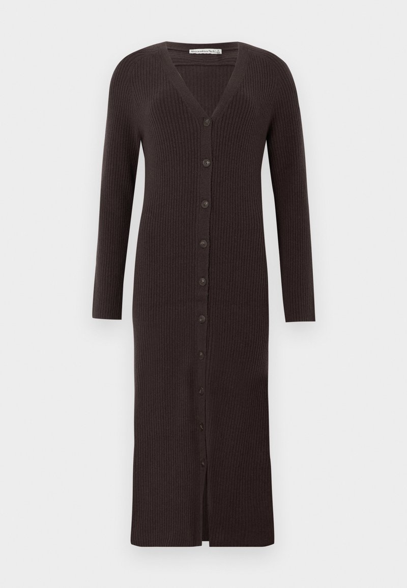 Abercrombie & Fitch DUSTER - Jumper dress - brown - Zalando.ie