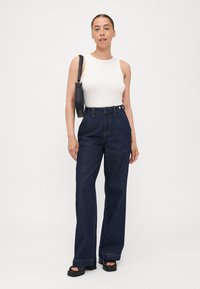 Gina Tricot Petite Wide Leg - rinse