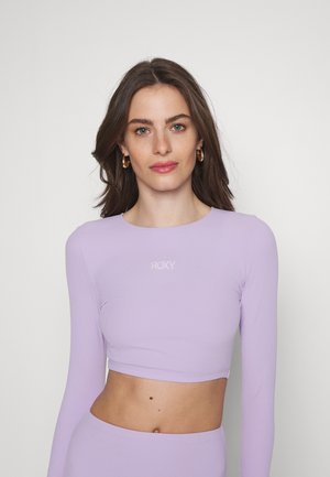 OCEAN DREAMER LS CROP TOP - Bikinitop - purple rose