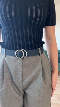 Zign LEATHER - Vyö - black