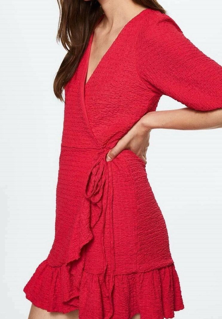 strapless open back dress Buy Red Animated Floret Tiered Dress Online in india  Ambraee