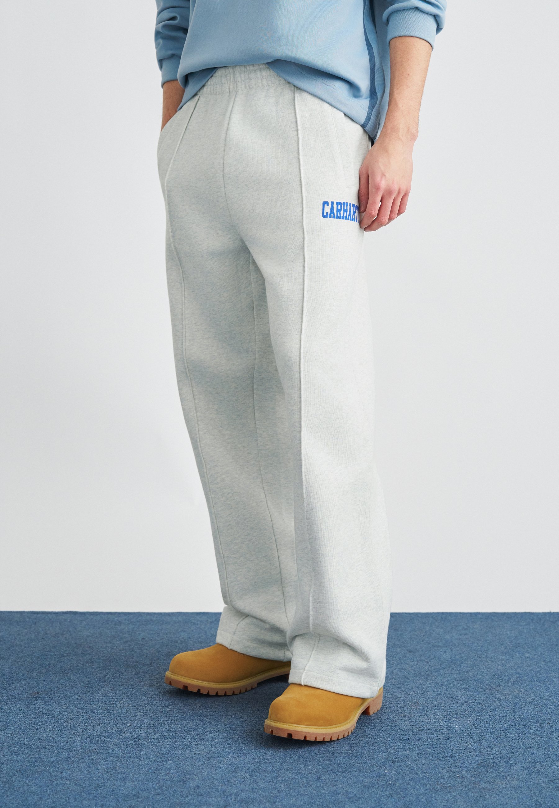 Carhartt WIP POND CORPS PANT - Tracksuit bottoms - ash heather