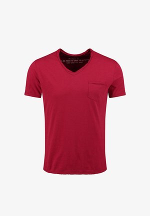 Key Largo, MT WATER V-NECK - Basic T-shirt - brick red