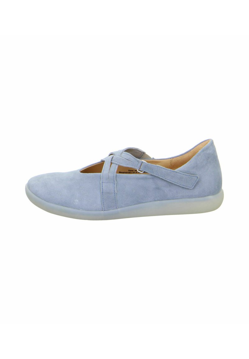 Think! NATURE - Ankle strap ballet pumps - blue