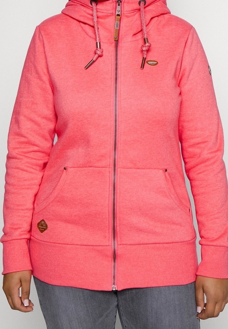 Ragwear Plus Sweater met rits - red