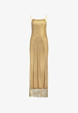 Marella, ABITO LUNGO DIVO RETE STRASS BEIGE - Robe longue - beige