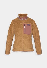 CLASSIC RETRO-X JACKET - Fleecejacke - nest brown/dulse mauve