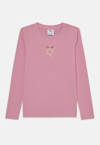 Puma GRAPHIC BOW LONGSLEEVE TEEN - Hosszú ujjú felső - poised pink