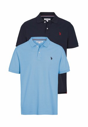U.S. Polo Assn. ALFRED 2-PACK - Polo krekls - sapphire placid blue