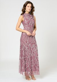 BEAUUT EMBELLISHED SEQUINS - Společenské šaty - mauve