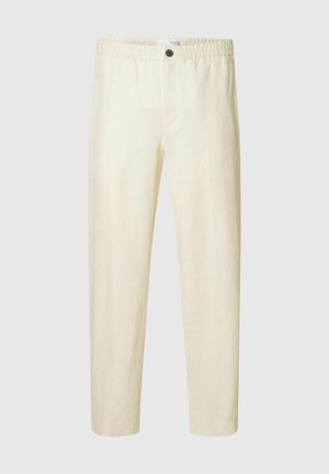 Selected Homme SLHLOOSE-WYATT - Pantalon classique - egret