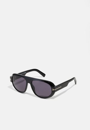 Tom Ford BLAKE UNISEX - Päikeseprillid - shiny black/smoke