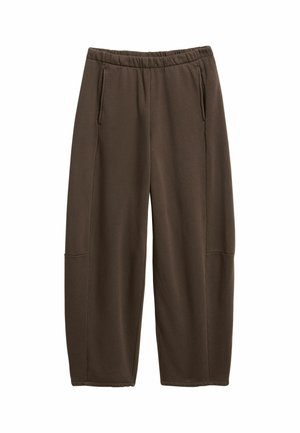 kay/day, JOGGING BOTTOMS WITH BARREL FIT - Pantalon de survêtement - dark brown