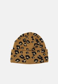 FEMALE WIDE LEO BEANIE - Kootud müts - light beige