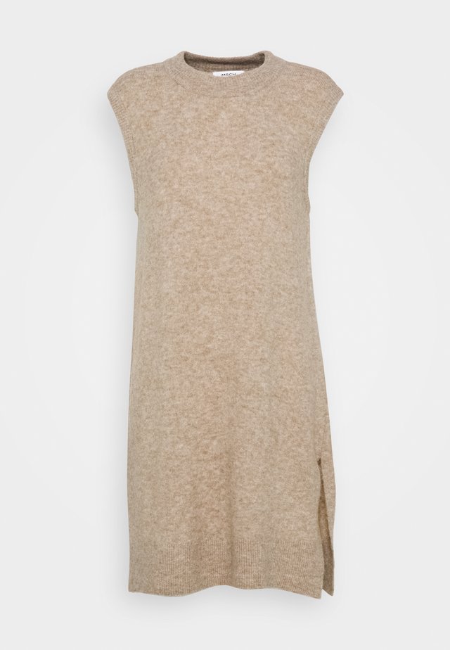 CARDEA ZENIE LONG VEST - Top - sand melange
