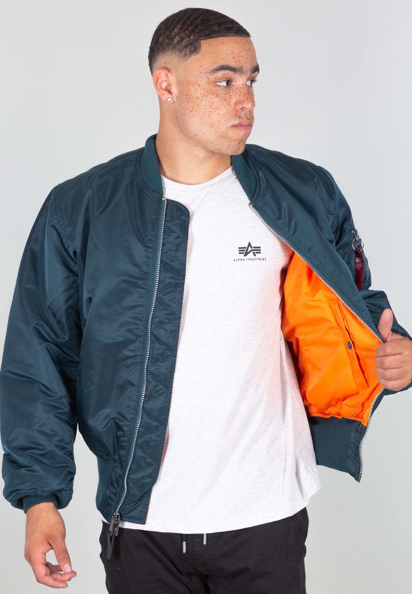 industrial bomber jacket