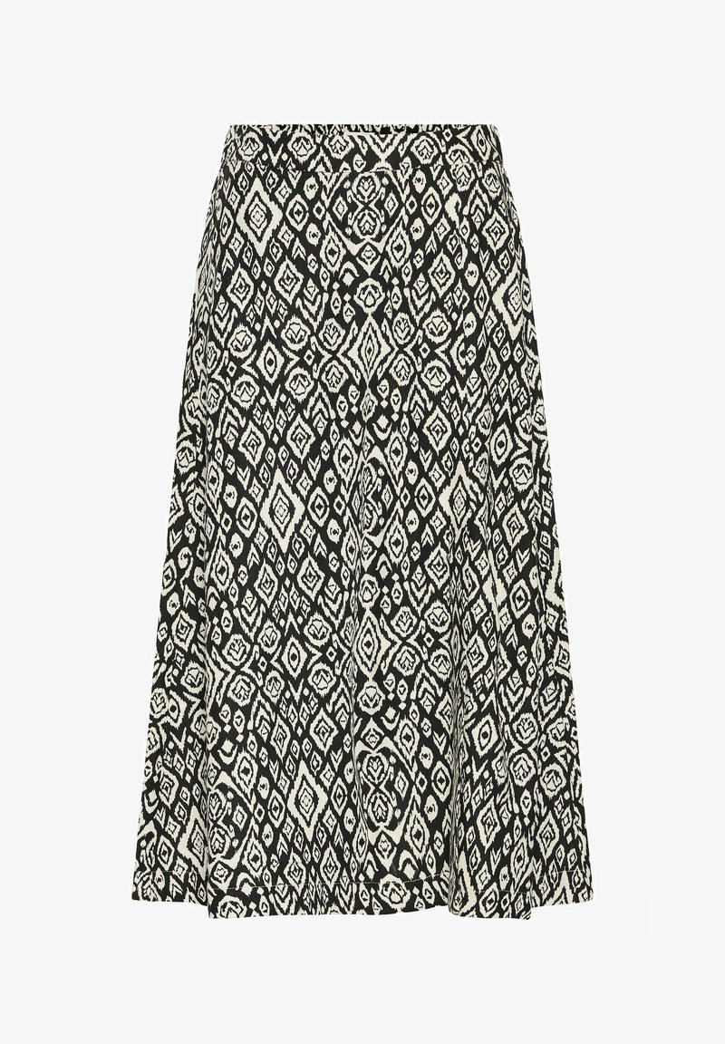 ICHI IHLINNO - A-lijn rok - black diamond ikat/zwart - Zalando.be