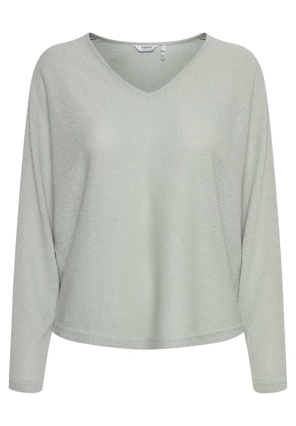 BYSIF V NECK - Jumper - aqua gray3