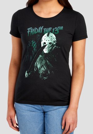 Warner Brothers, FRIDAY THE 13TH LURK - Print T-shirt - black
