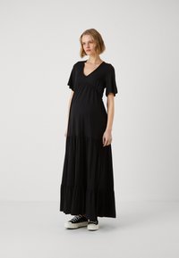 ONLY MATERNITY - OLMVIA V NECK LAYER DRESS - Rochie maxi - black Imagine miniatură 1