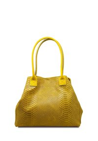 CHICCA BORSE Shopping bag - pitonato senape