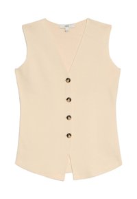 SOFT TOUCH V-NECK - Veste sans manches - ecru