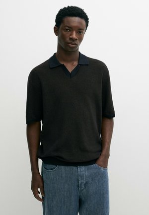 Massimo Dutti, Poloshirts - dark blue