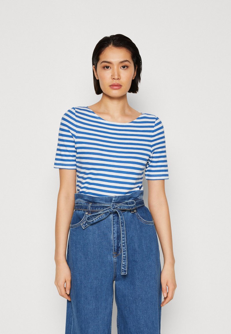 Marc O'Polo SHORT SLEEVE BOAT NECK - T-shirt med print - multi/summer ...