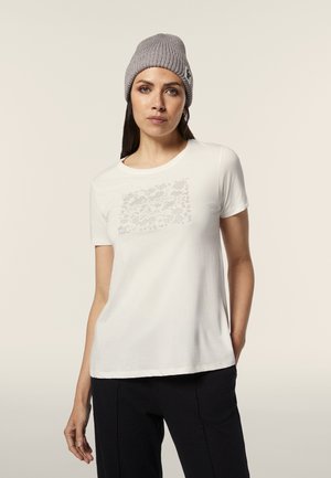 Freddy COMFORT FIT CON GRAFICA COMPOSTA DA STRASS - Camiseta estampada - bianco