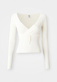 WRAP TOP - Trui - cream