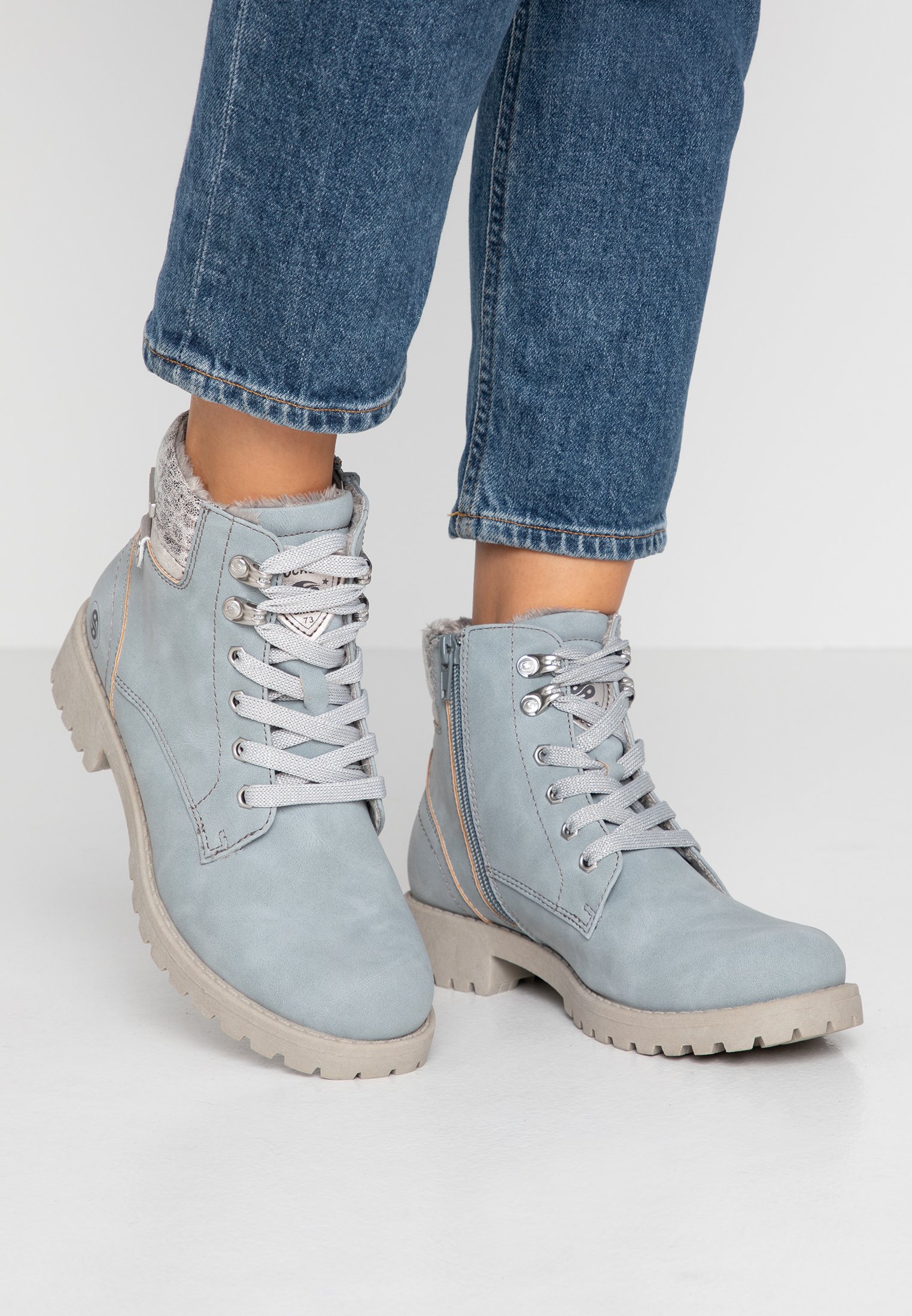pale blue boots