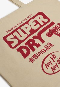 Superdry & Co Shopper - natural brown varsity red
