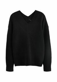 V-NECK PETITE  - Trui - black