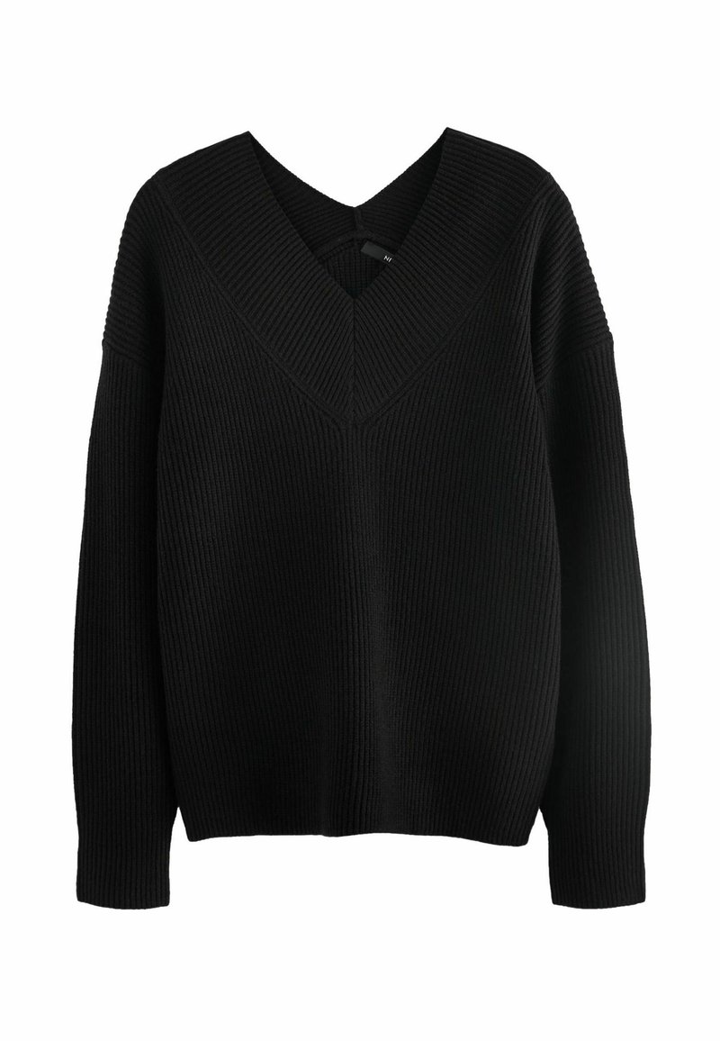 Petite Black Oversized Jumpers Petite Oversized Wide Sleeve Jumper