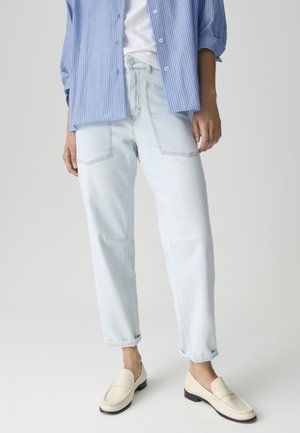 OPUS PANTS MID RISE BARREL - Wide Leg - light fade blue