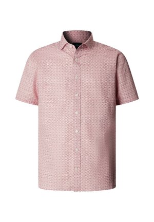 Hackett London, CLAY PRINT SS - Košeľa - baked clay red